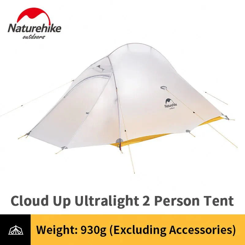 Tente à double-parois ultralégère pour la randonnée, le trekking, le bivouac 2 personnes 930g  Naturehike – Cloud Up Ultralight 10D