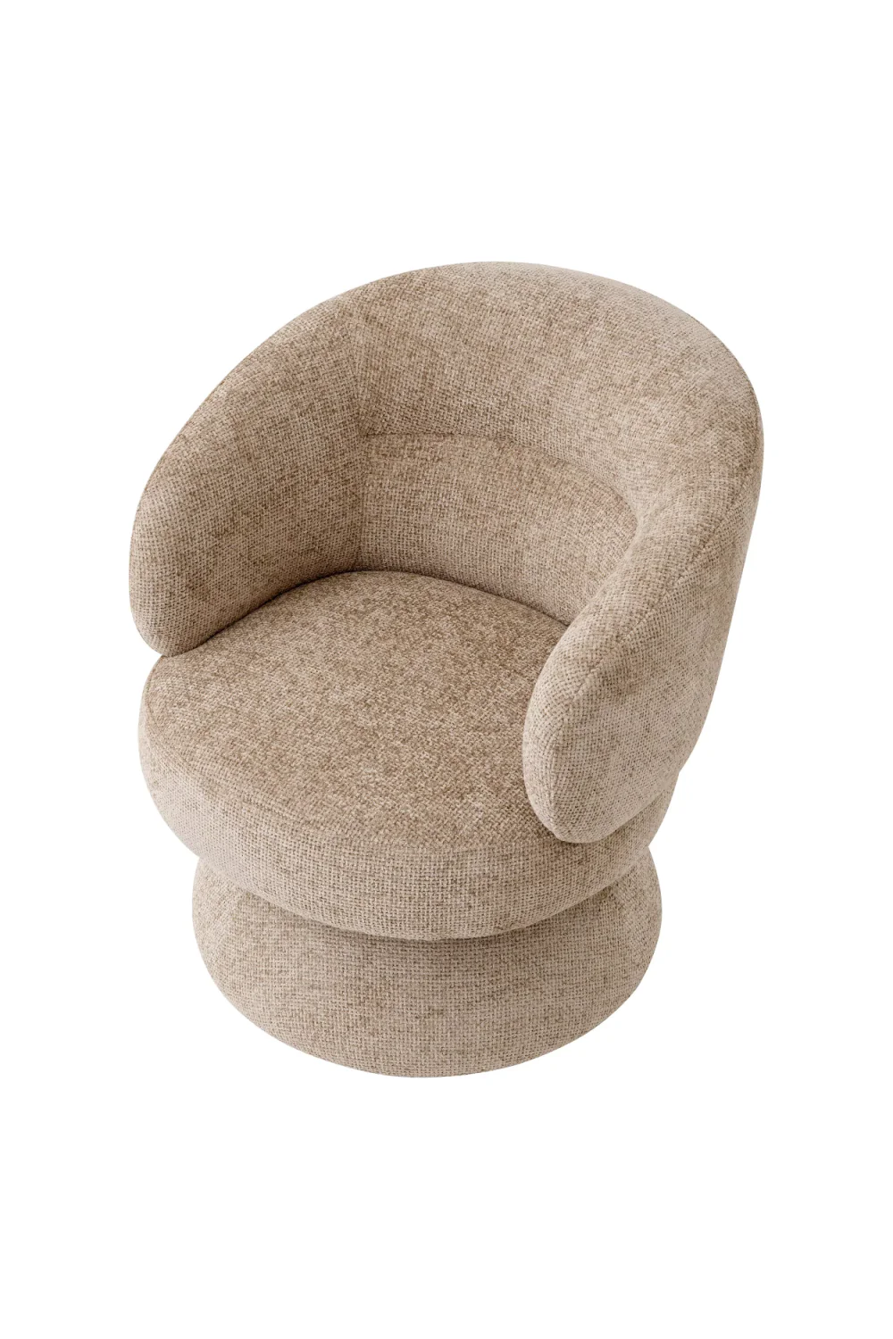 Fauteuil pivotant en Lyssa sable | Eichholtz Liberty