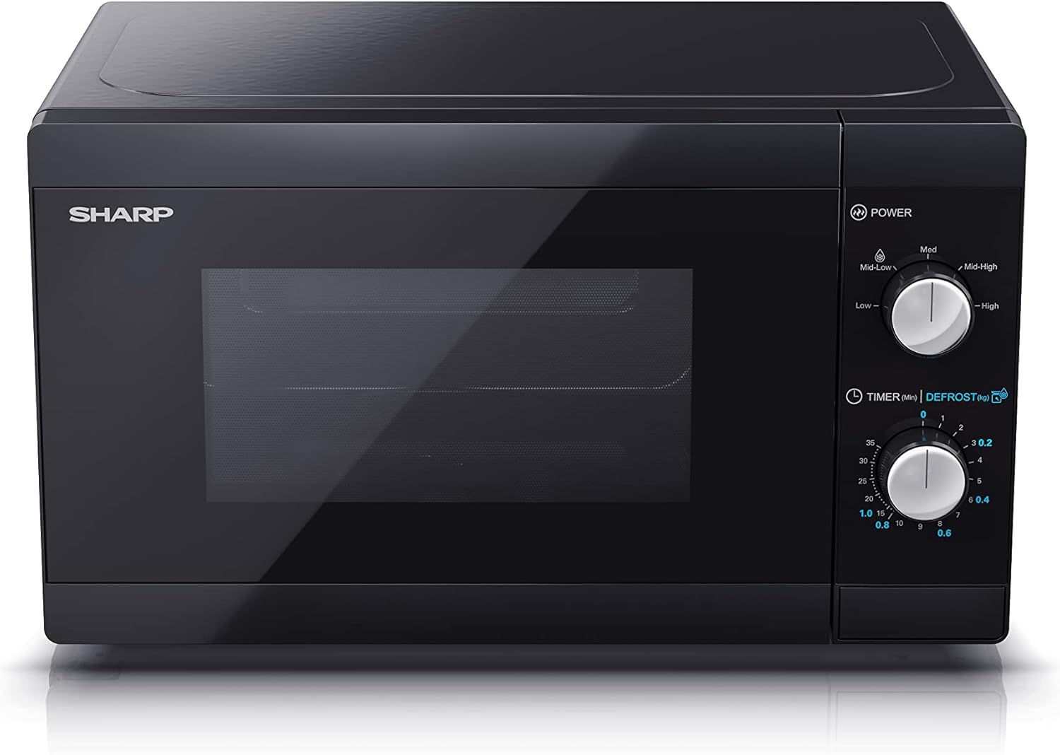Sharp YC-MG252AE-B, Four micro-ondes, Noir de 25 litres avec gril
