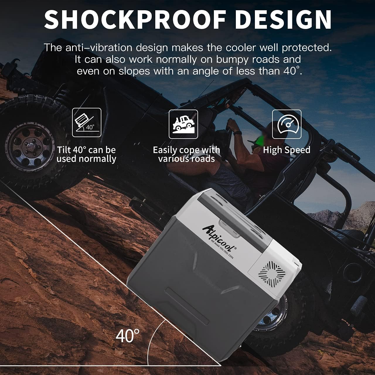 Alpicool CX30 30L Réfrigérateur de Voiture portable congélateur et réfrigérateur, Glaciere lectrique à Compression pour Maison, dortoir, Camping