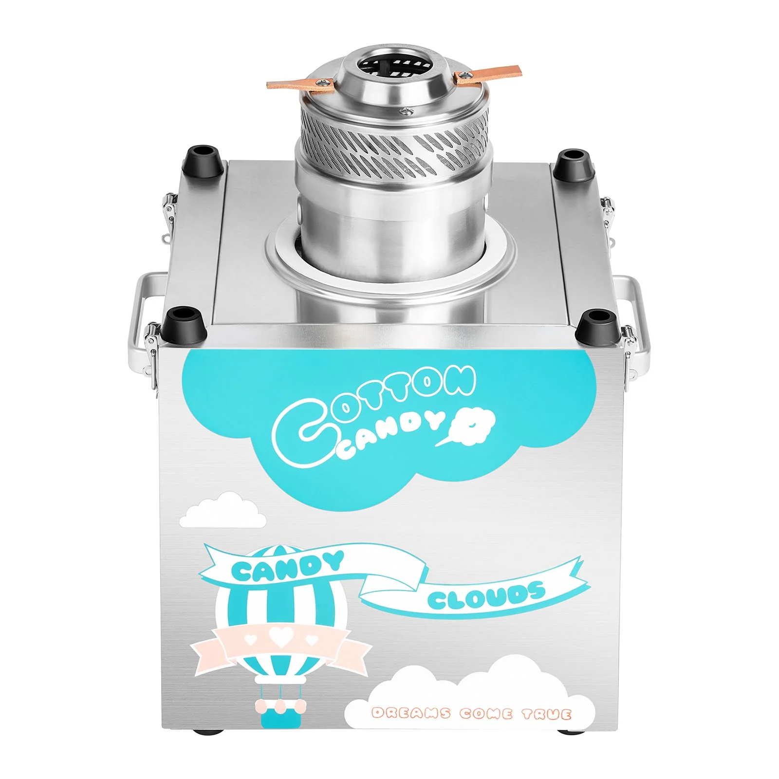 Kit machine barbe à papa avec coupole de protection, filet et btonnets lumineux - 62 cm - 1 500 watts 14_0004884