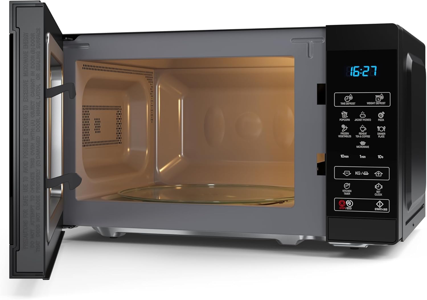 Sharp YC-MG252AE-B, Four micro-ondes, Noir de 25 litres avec gril