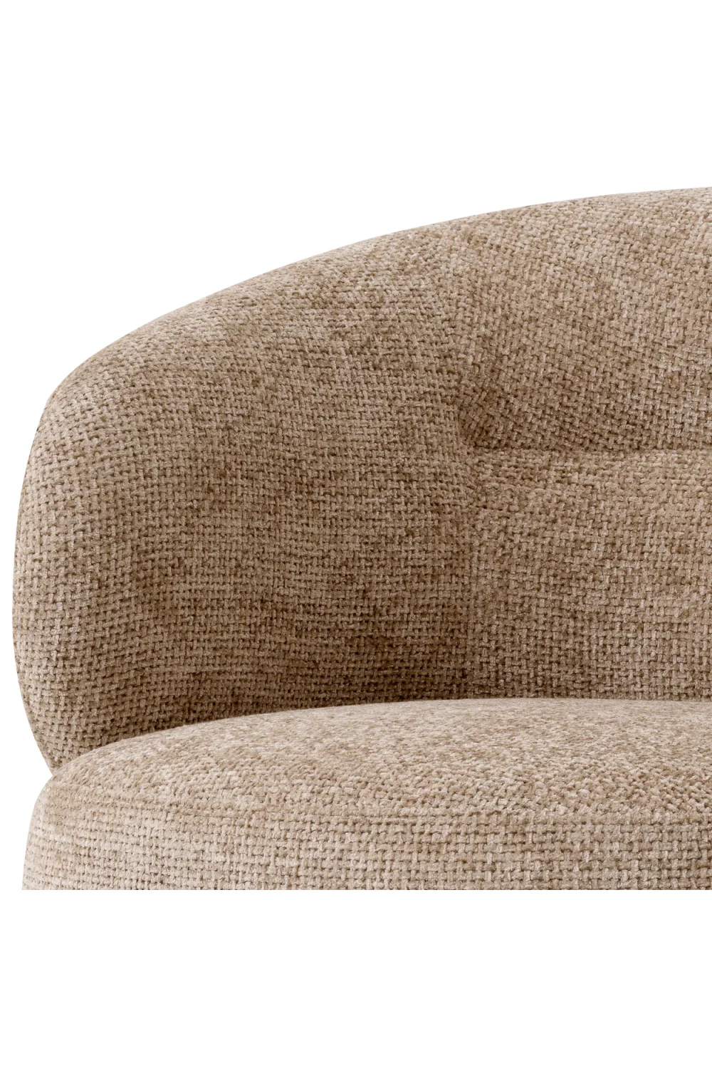 Fauteuil pivotant en Lyssa sable | Eichholtz Liberty