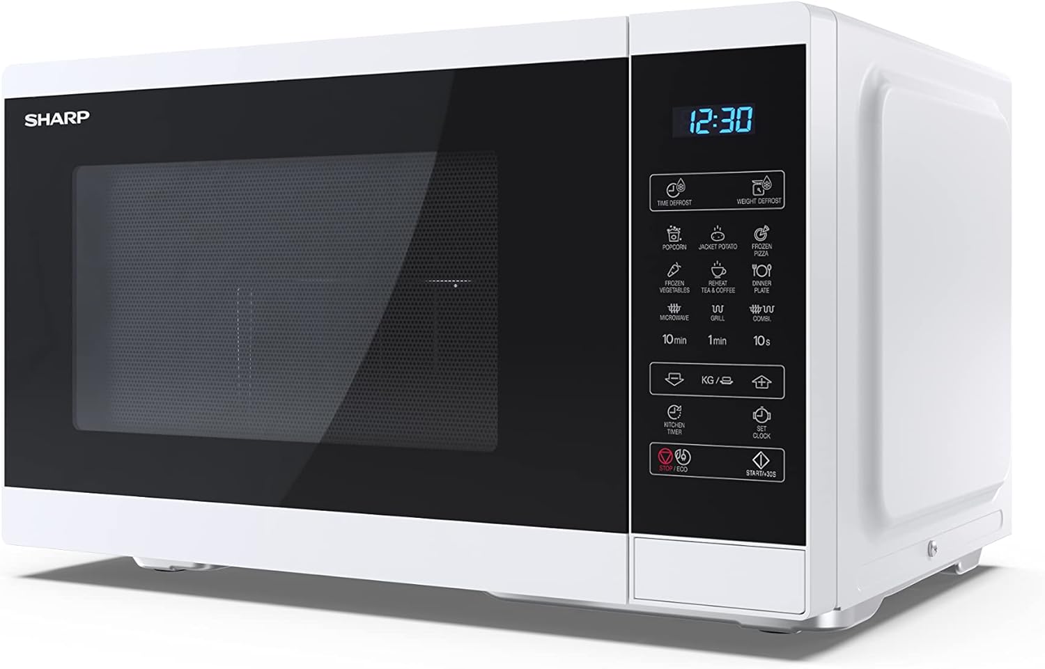Sharp YC-MG252AE-B, Four micro-ondes, Noir de 25 litres avec gril