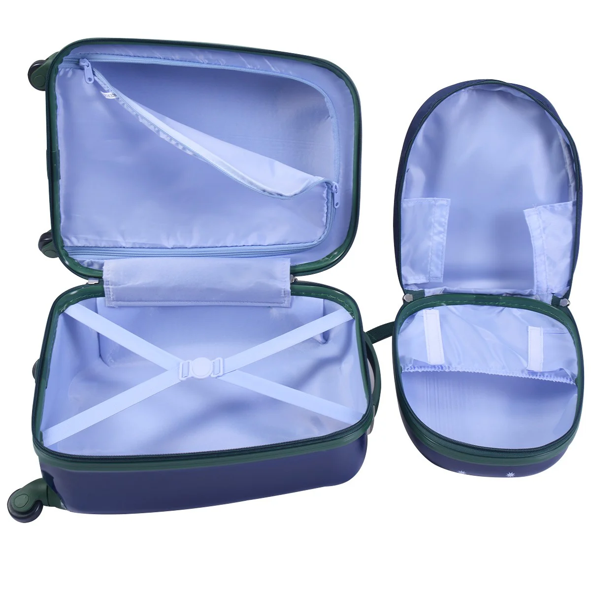 Valise enfant+ sac à dos bagage trolley à roulettes pour enfant motif animaux 20_0001379