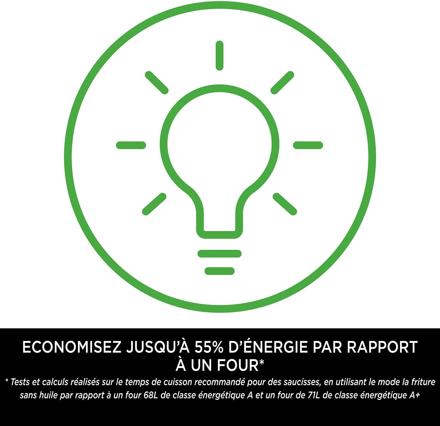 Ninja Foodi Four Multifonctions 8-en-1, Mini four portable, surfaces de travail, four multifonctions avec 8 fonctions de cuisson ; Air Fry, Rtir, Griller, Cuire et plus encore. Argent/Noir SP101EU