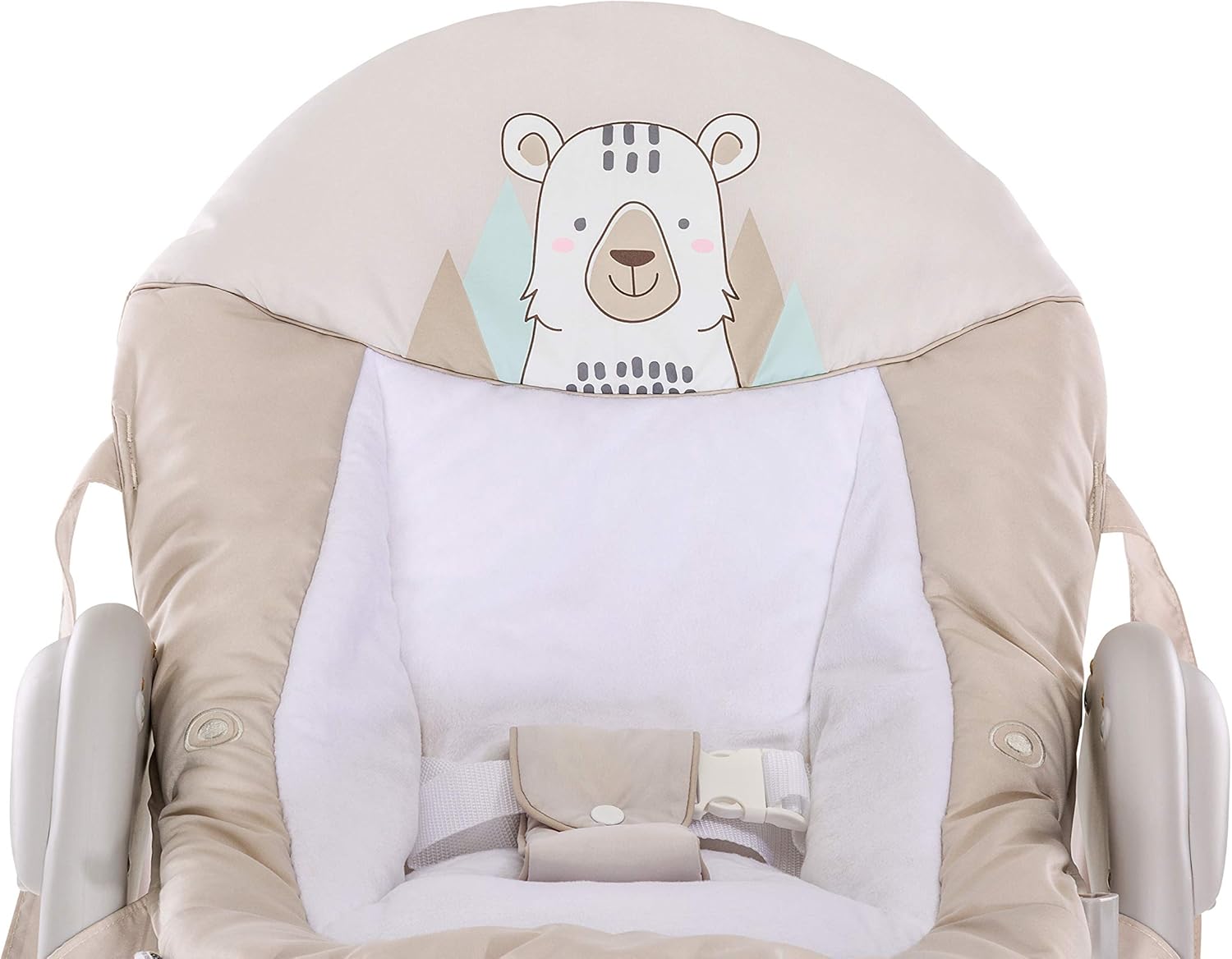 Hauck Chaise Haute Bébé Sit N Relax, Inclus Transat Bebe avec Arche de Jeux, Siège Enfant avec Plateau, Chssis Réglable en Hauteur avec Roues et Panier, Pliable - Wild Panda