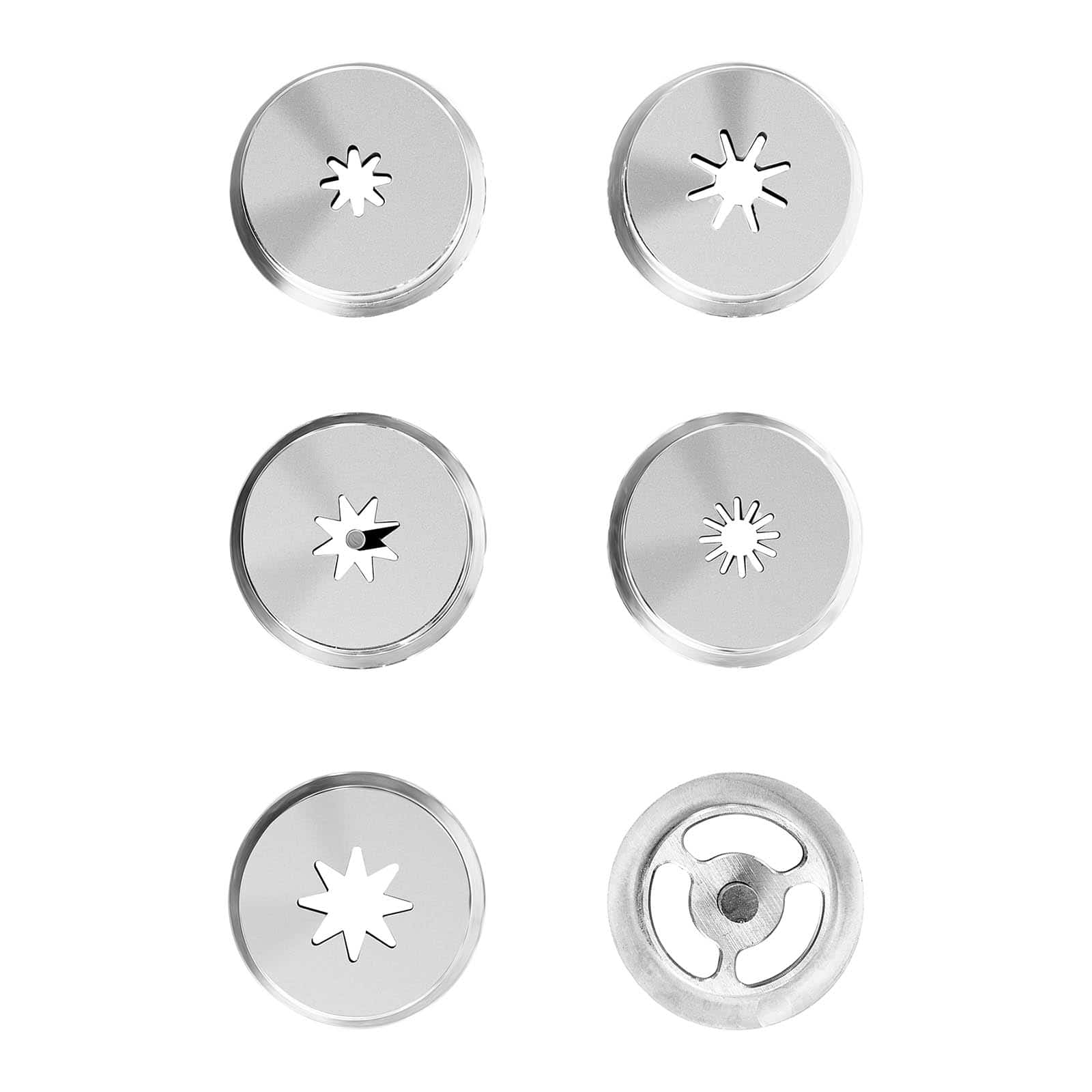 Machine à churros chichis poussoir presse appareil professionnel (5 litres, 5 douilles, acier inoxydable, 2500 w) 14_0004890