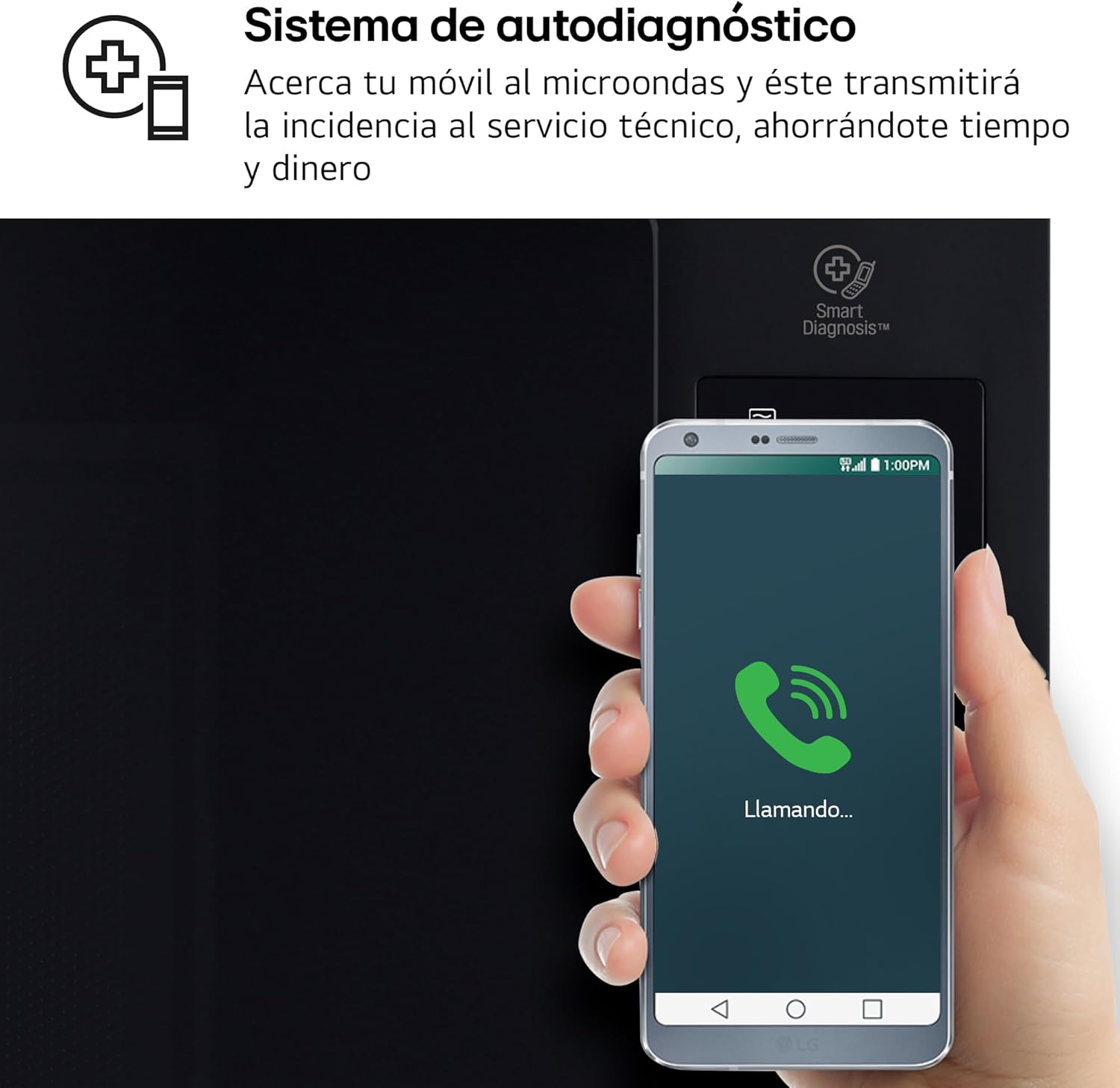 LG MH6535GDS Comptoir de cuisine Four à micro-ondes Smart Inverter avec gril à quartz, 25 L, 1000 W, programmes automatiques, niveaux de puissance réglables, cuisson à vapeur, noir