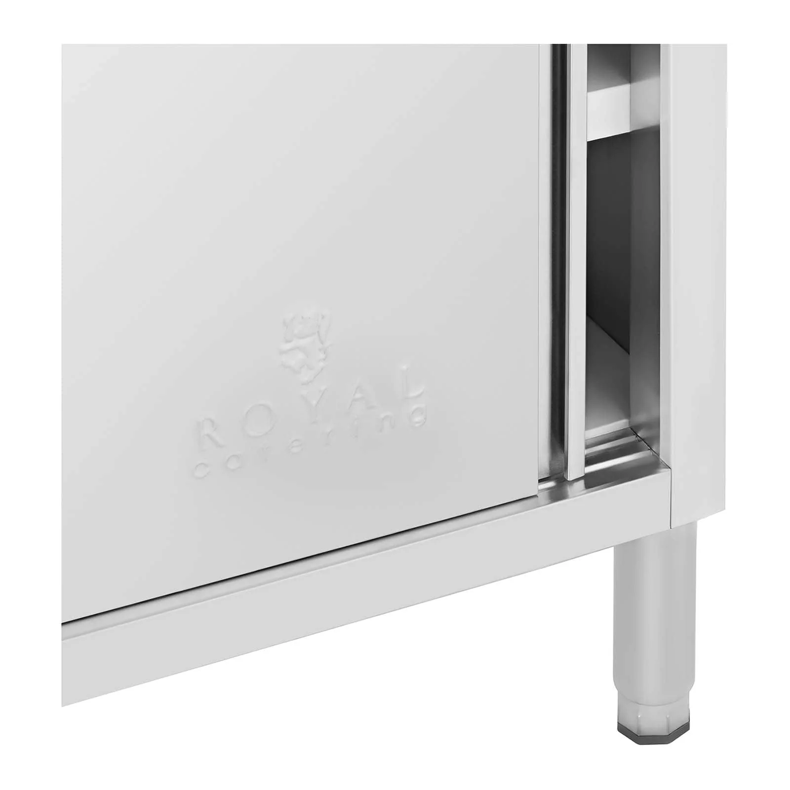 Meuble bas en acier inoxydable armoire en inox armoire de travail en inox 100x 50cm capacité de 285kg  14_0005011