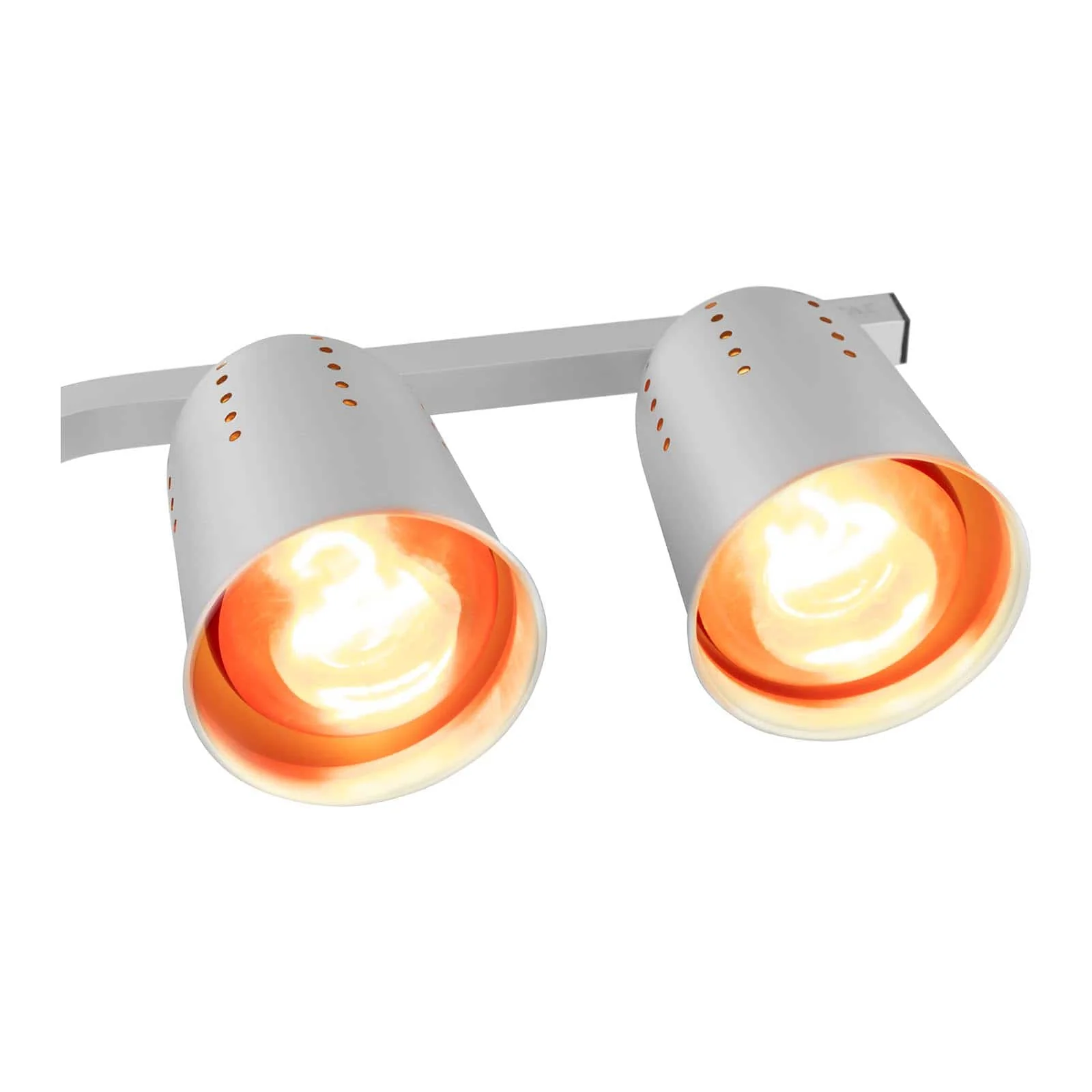 Lampe chauffante à infrarouges hauteur réglable professionnel 2 ampoules aluminium 14_0004316