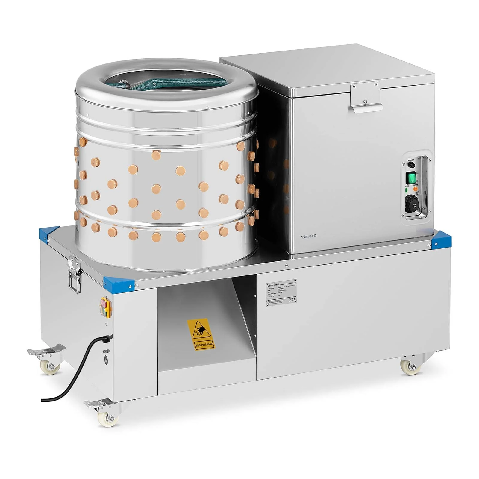 Plumeuse avec échaudoir tambour de 55 cm - 3 - 4 poulets/min 14_0005688