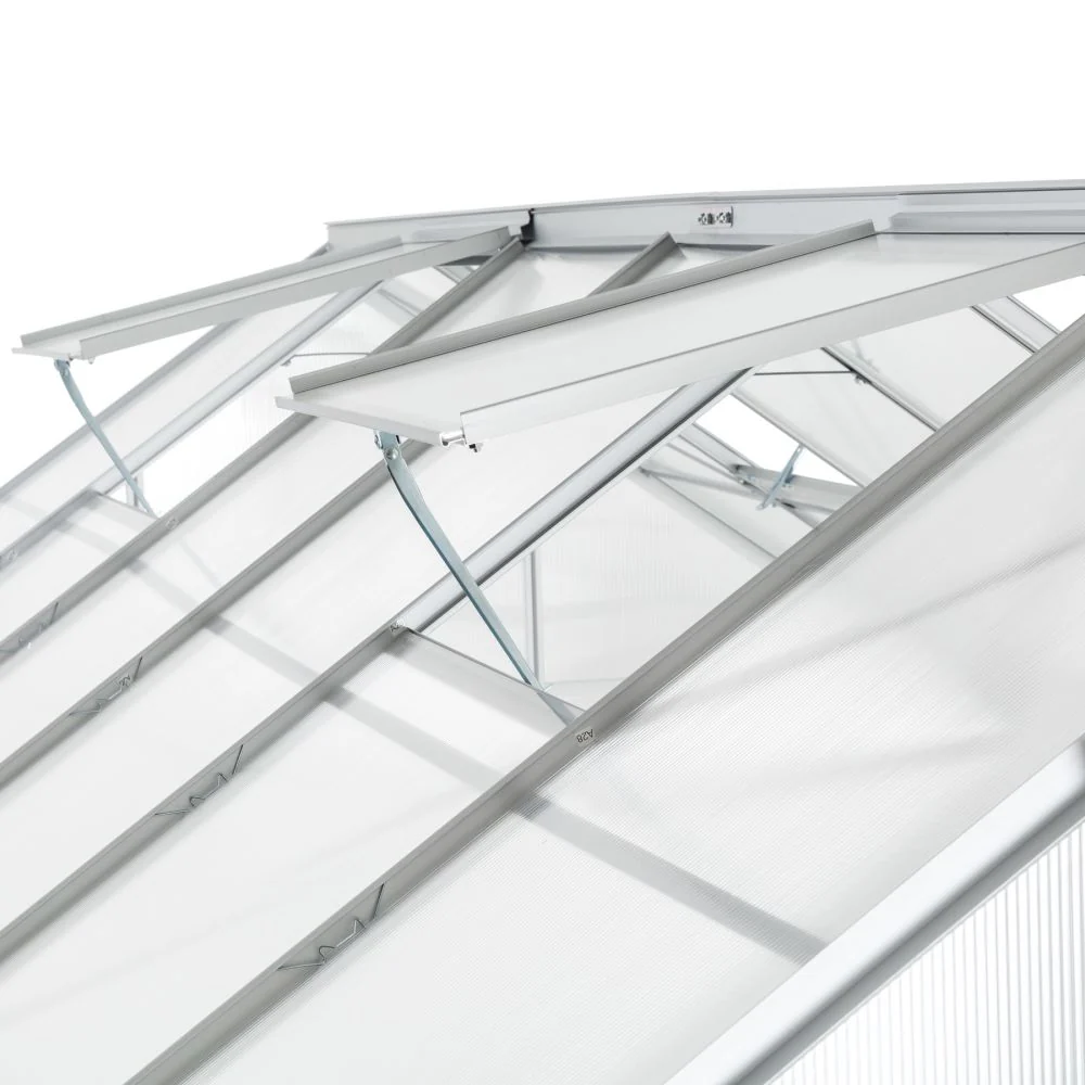 Serre de jardin jardinage outillage aluminium 375 x 185 x 195 cm 1608009