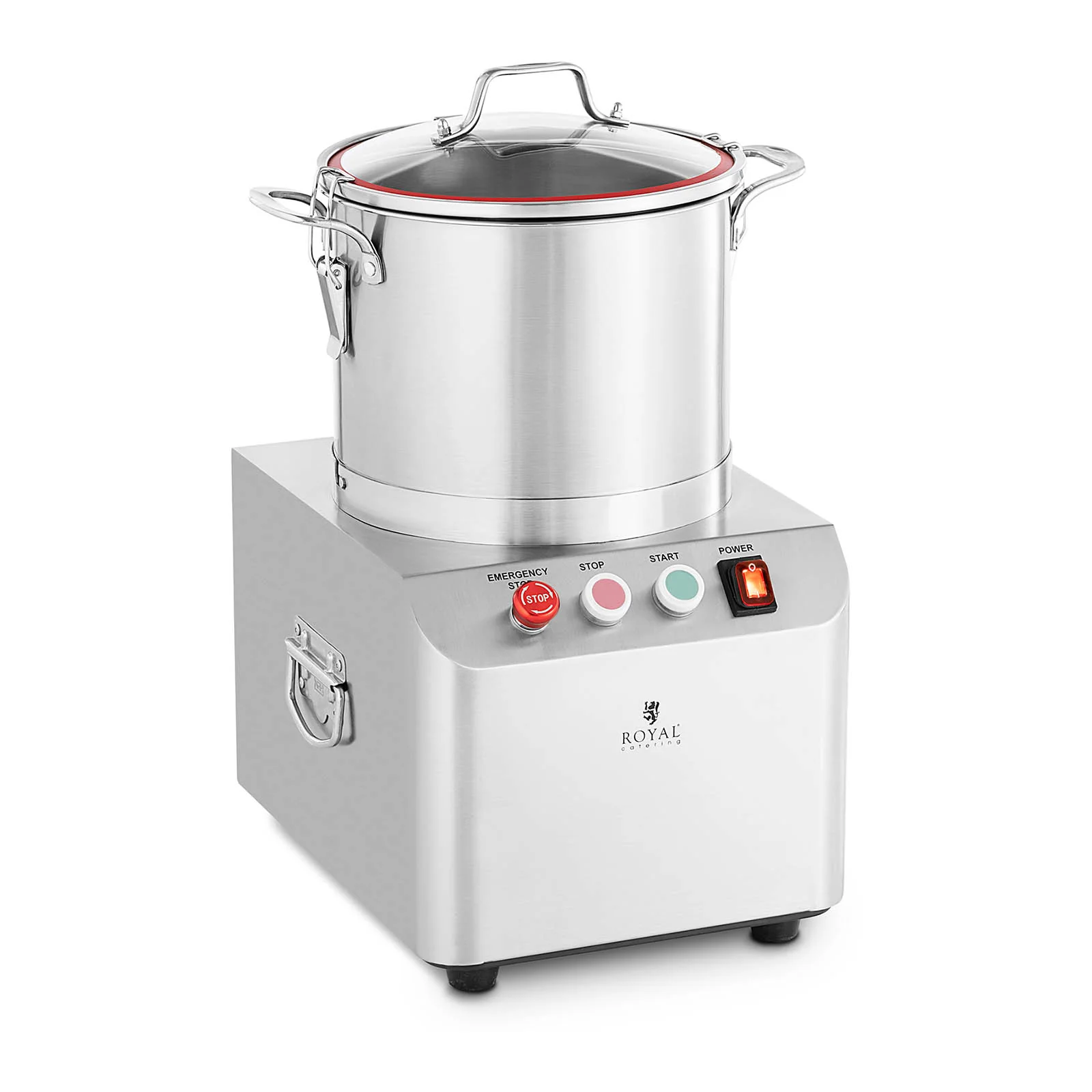 Cutter de cuisine 1400 tr/min 8 litres professionnel acier inoxydable 14_0004528