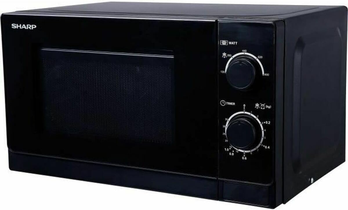 Sharp Home Appliances R-200BKW micro-onde Comptoir 20 L 800 W Noir