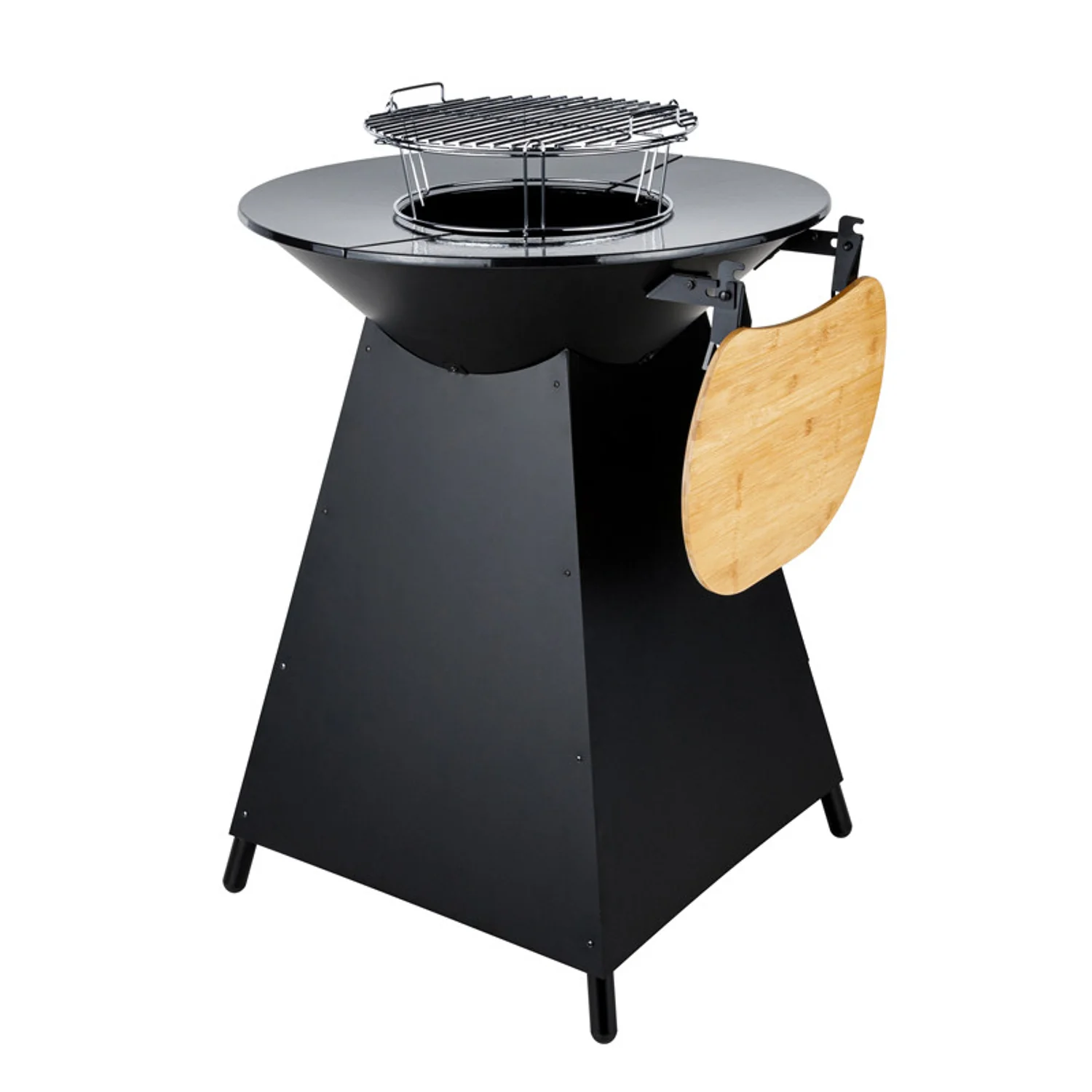Brasero de cuisson au charbon avec plaque en fonte émaillée Somagic