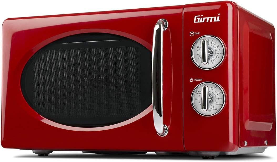 Girmi FM21 Four micro-ondes combiné, design vintage, 20 litres, 700 + 800 W