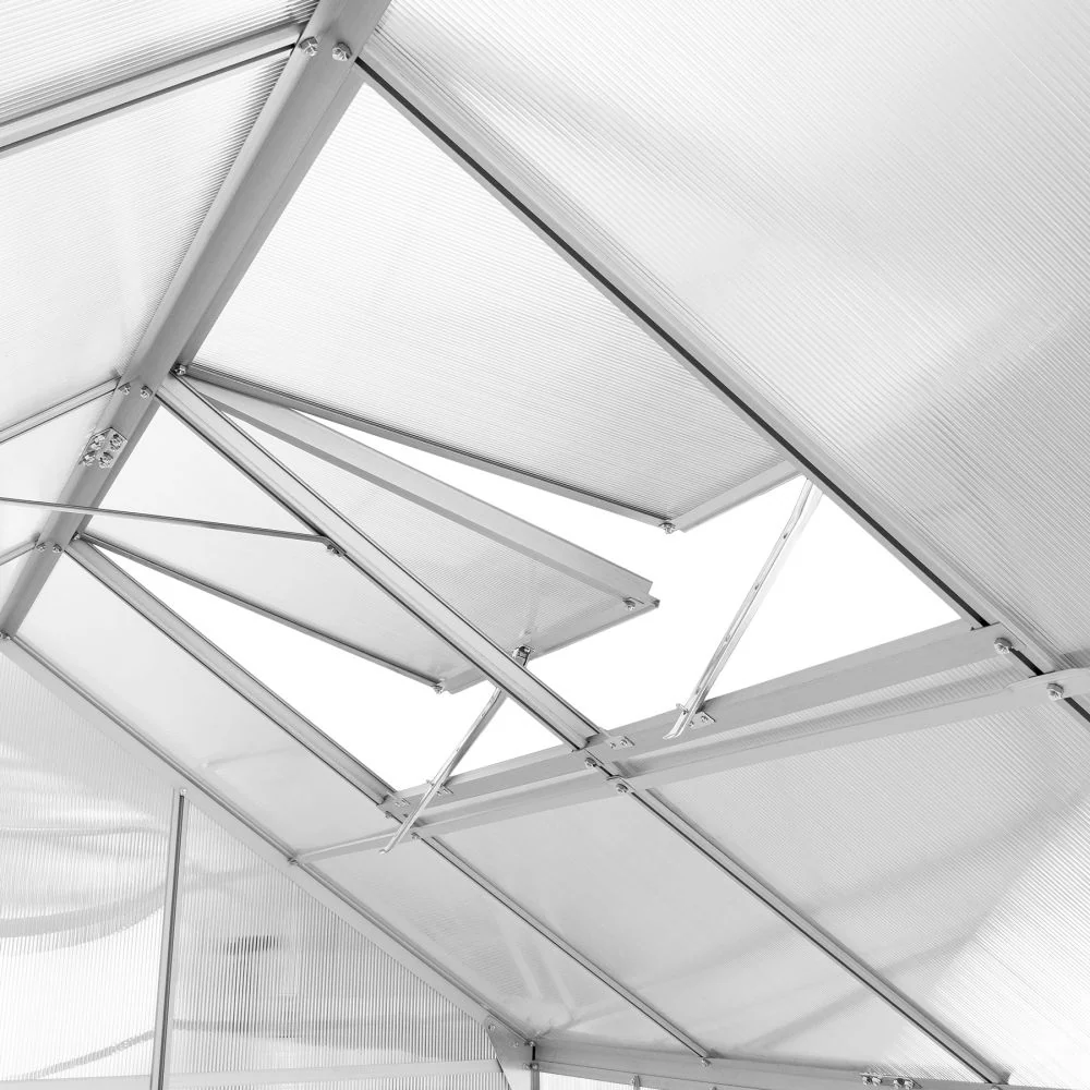 Serre de jardin jardinage outillage aluminium 250 x 185 x 195 cm polycarbonate 1608007