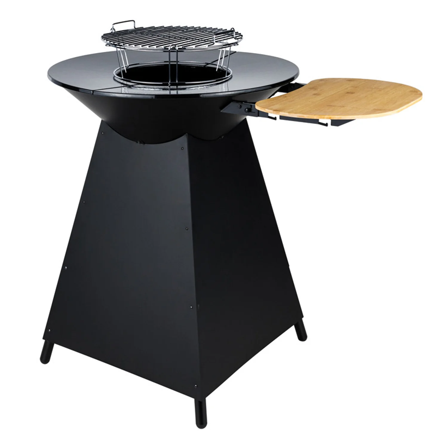 Brasero de cuisson au charbon avec plaque en fonte émaillée Somagic