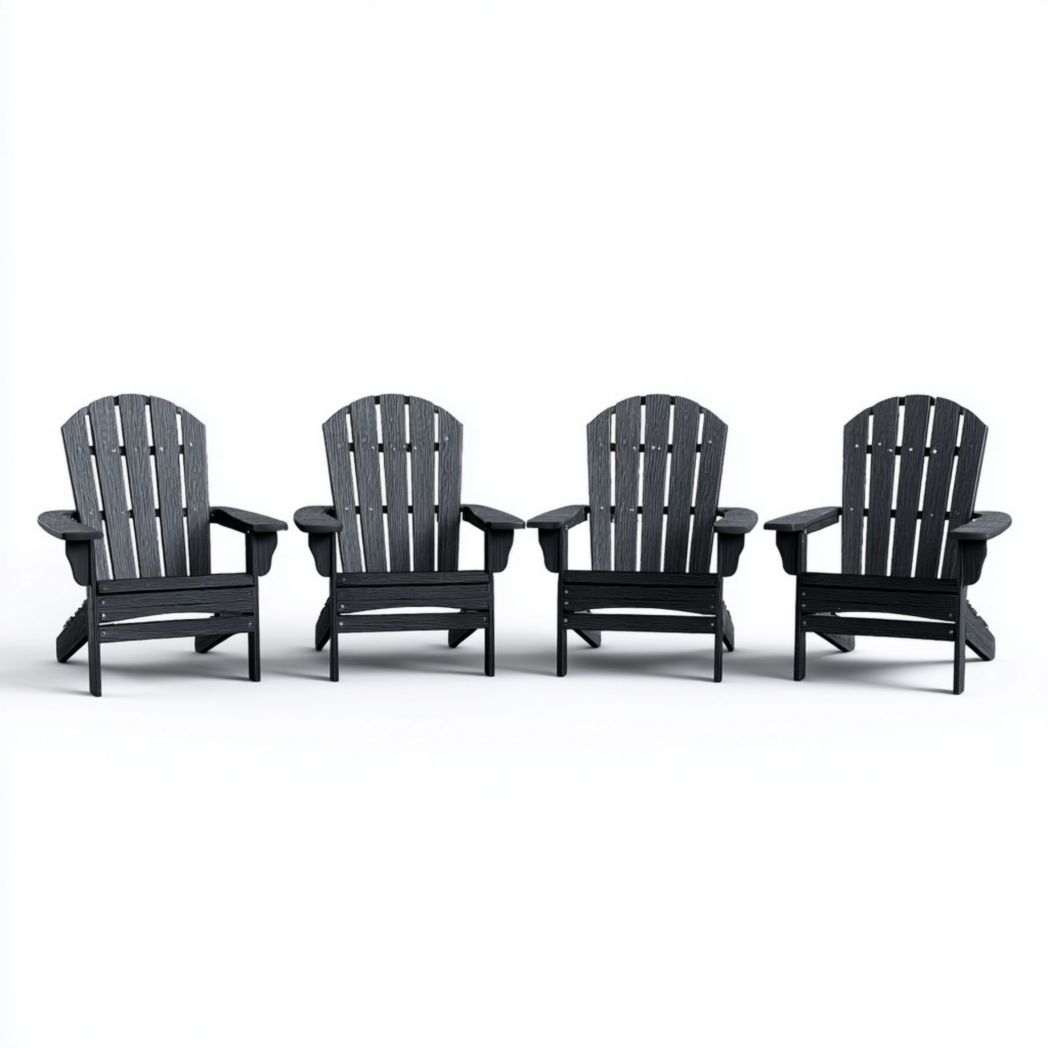 Lot de 4 chaises de jardin avec accoudoirs
