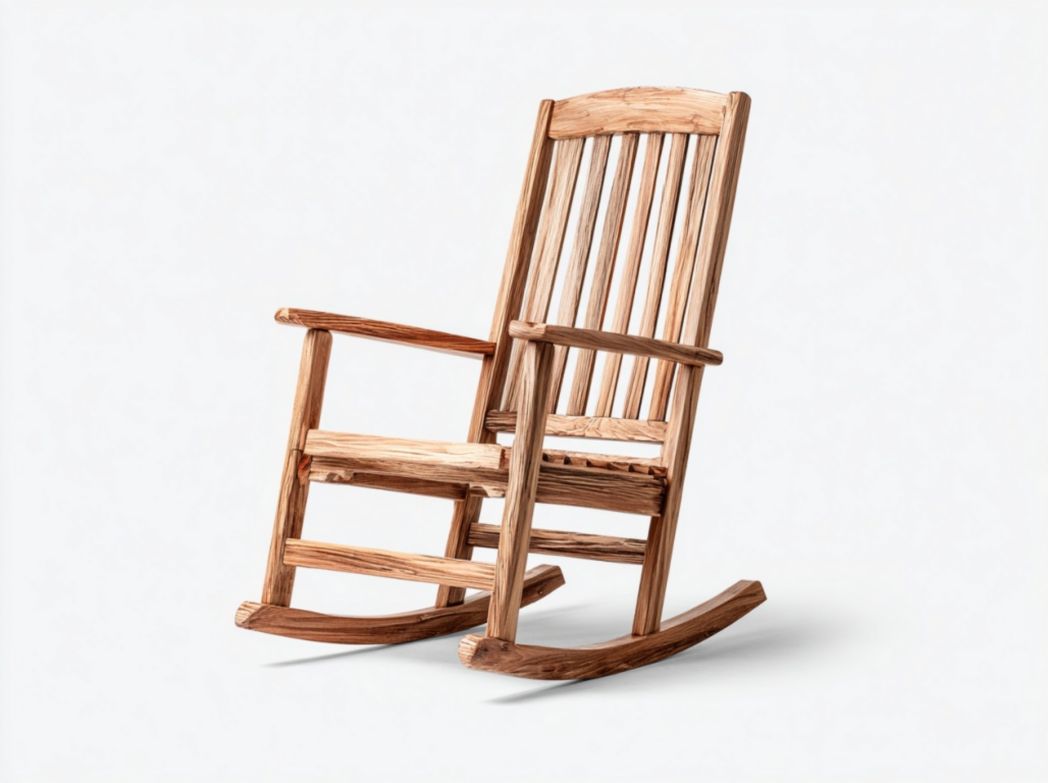 Fauteuil à bascule en bois massif