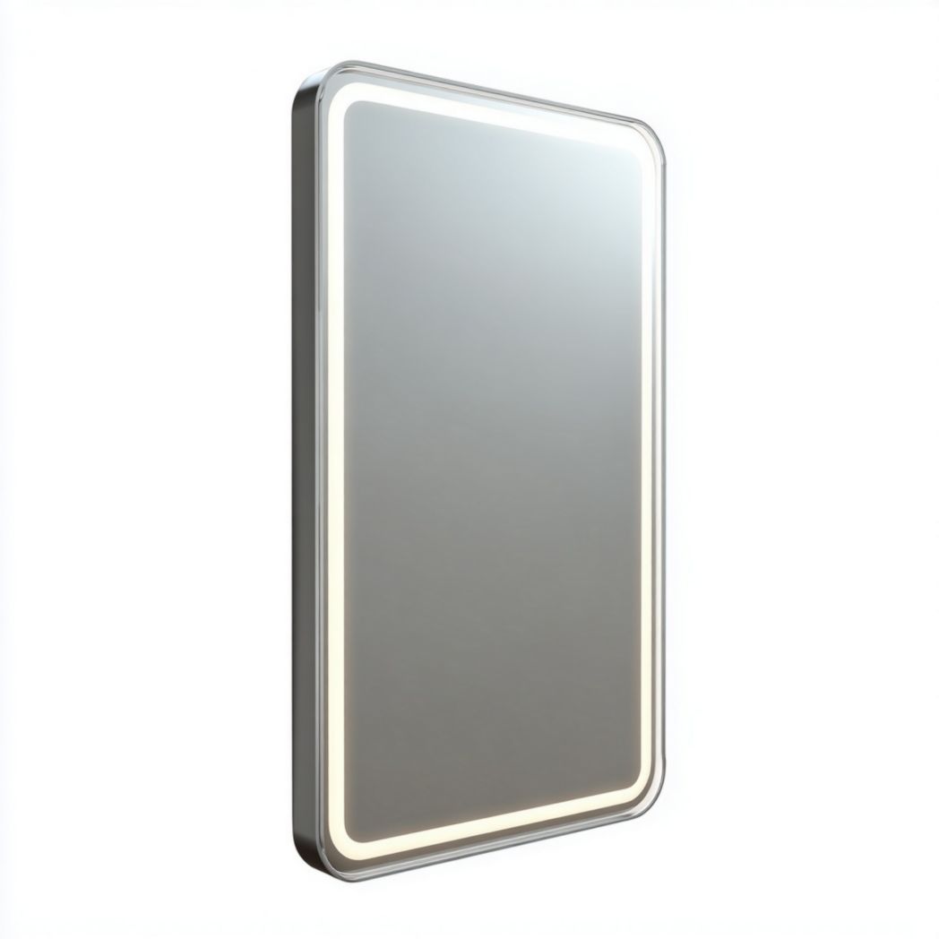 Miroir rectangulaire avec éclairage LED intégré