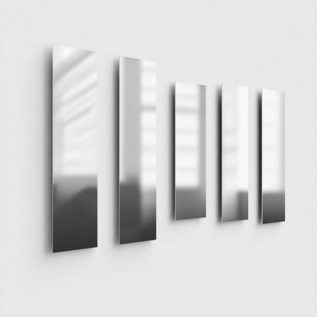 Ensemble de miroirs muraux rectangulaires modernes