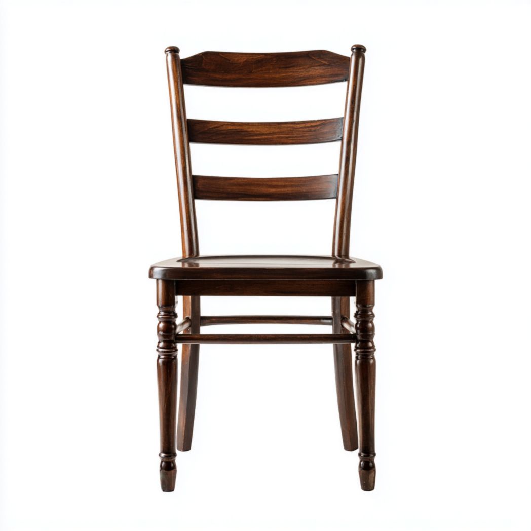 Chaise bistrot bois brun foncé sans coussin