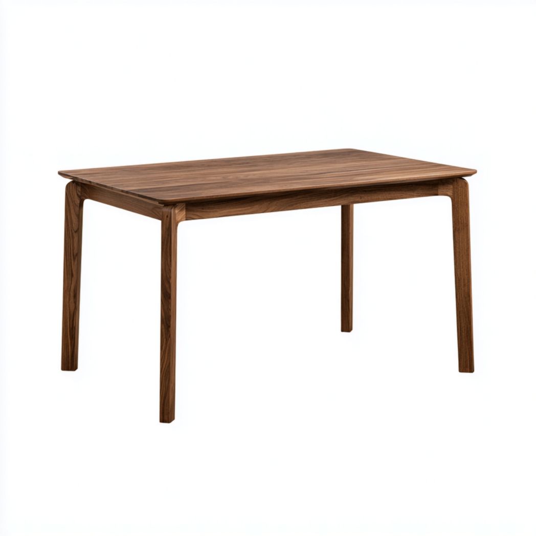Table basse rectangulaire en bois marron foncé sans tiroirs