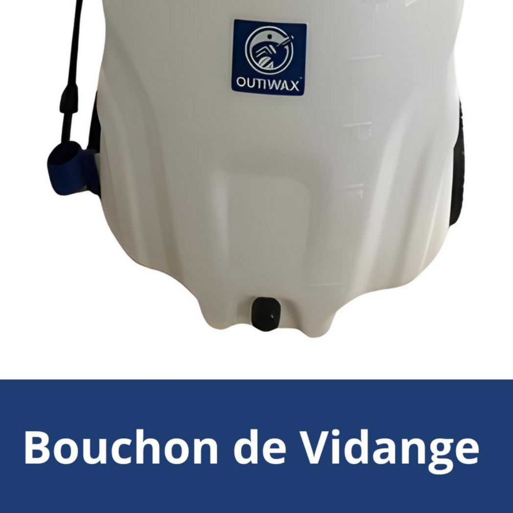 Pulvérisateur électrique OUTIWAX Pro Sprayer - 2 batteries + cloche de pulvérisation - Jet jusqu'à 10 m à 13 m - Capacité 35 L - 4 buses de pulvérisation - Pulvérisateur de toit électrique longue portée
