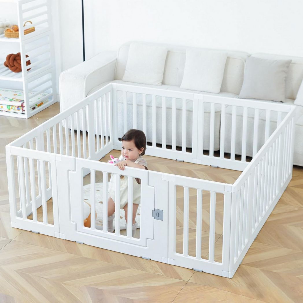 Parc bébé modulaire Gupamiga 150 x 180 cm, Parc enfant, Parc bébé, Blanc