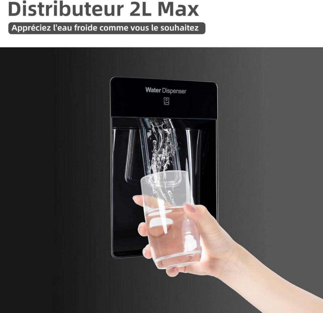 Réfrigérateur congélateur inférieur CHIQ FBM157L42 157 L (109 + 48), largeur 47 cm, Low Frost, 39 dB, portes réversibles, garantie 12 ans sur le compresseur