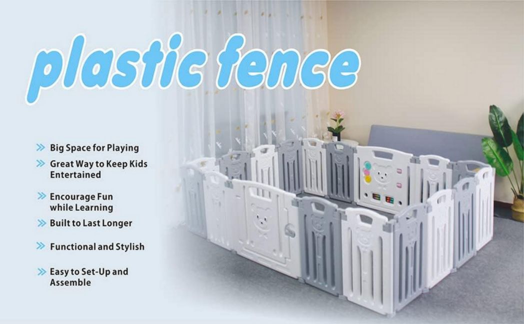 Parc bébé modulaire Gupamiga 150 x 180 cm, Parc enfant, Parc bébé, Blanc