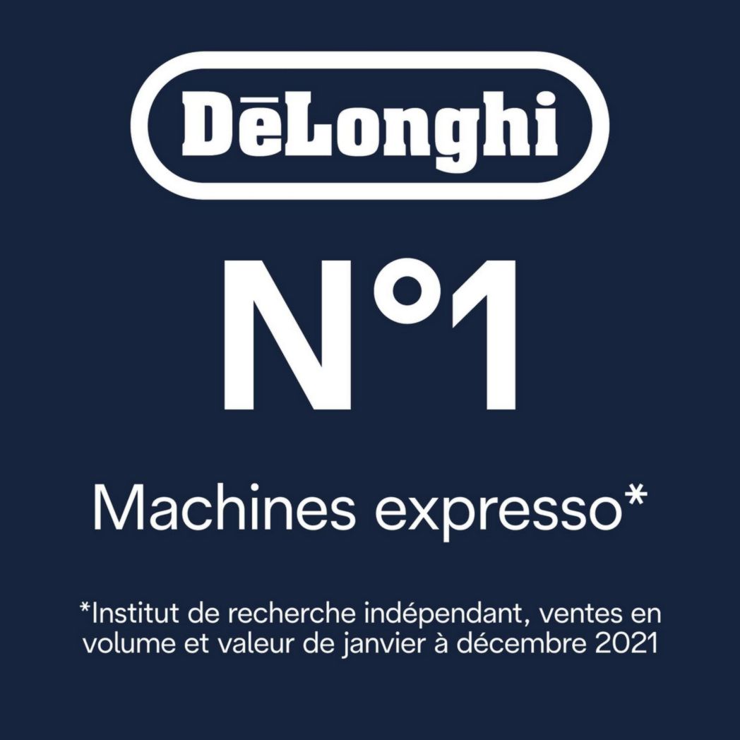 De'Longhi Dedica Style EC685.M, Machine à expresso avec buse à mousse de lait professionnelle, seulement 15 cm de large, réservoir de 1 L, boîtier en métal, compatible avec les dosettes ESE, métal