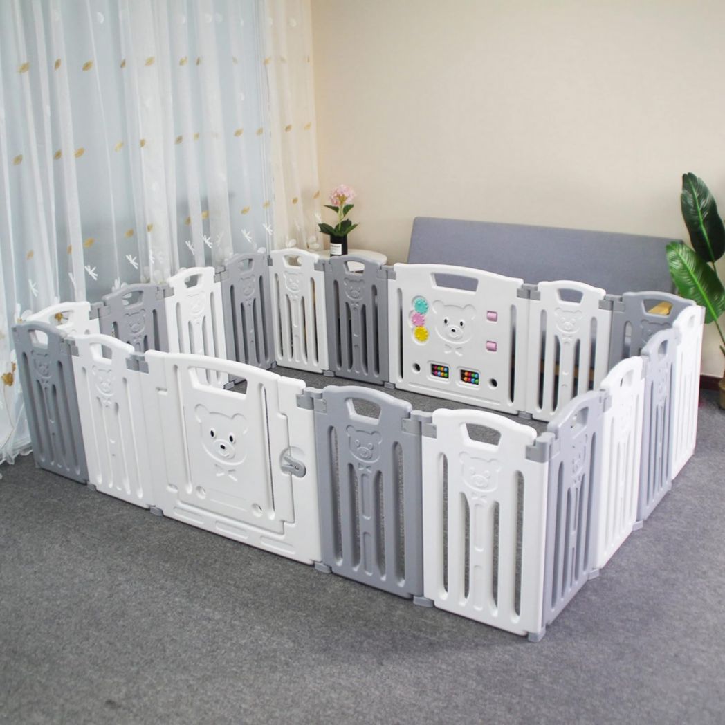 Parc bébé modulaire Gupamiga 150 x 180 cm, Parc enfant, Parc bébé, Blanc