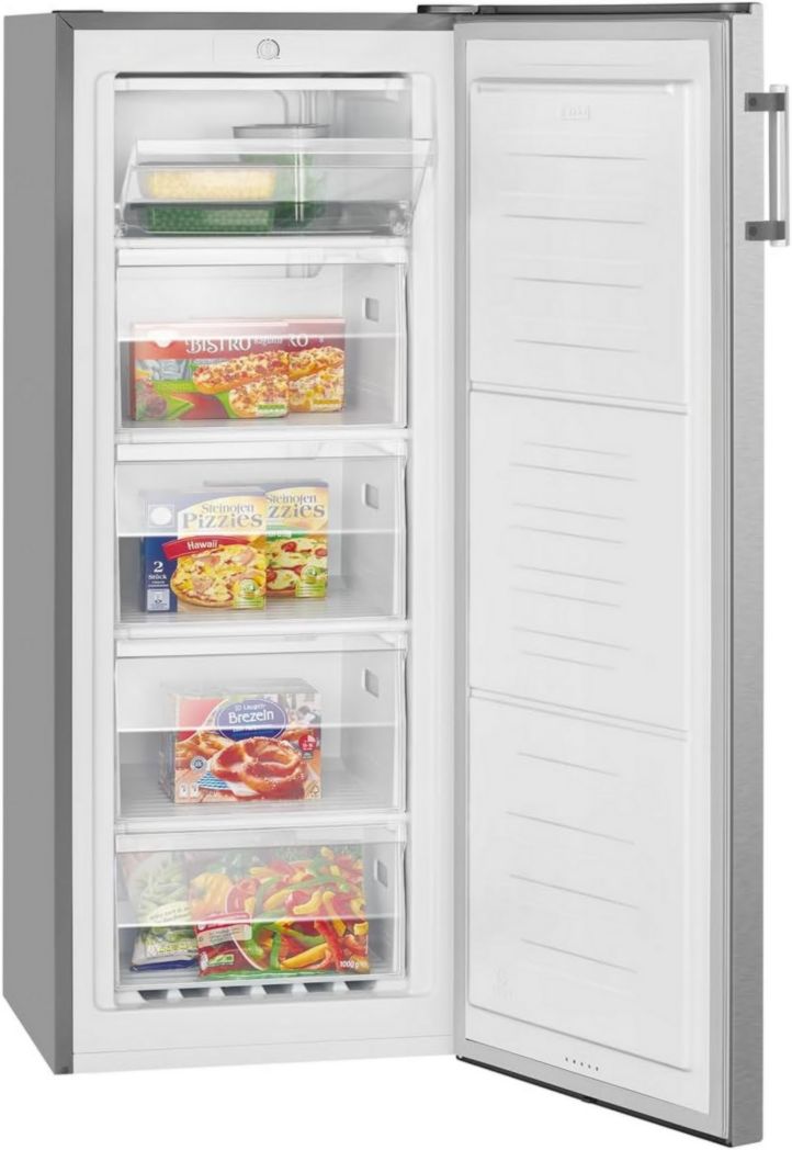 Congélateur Bomann GS7317-1 165L Blanc, Volume net : 165 litres, Pose libre, Éclairage intérieur LED, Température réglable, Silencieux, Congélateur économique 4 étoiles