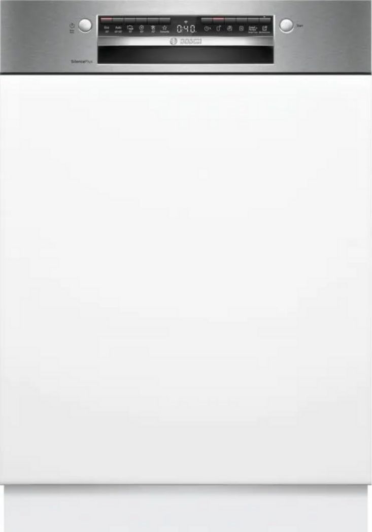 Lave-vaisselle Bosch SMV4ETX08E Série 4 Smart, entièrement intégrable, 60 cm, avec panier à couverts, avec assistant de programmation, particulièrement silencieux, Rackmatic, ouverture automatique de la porte