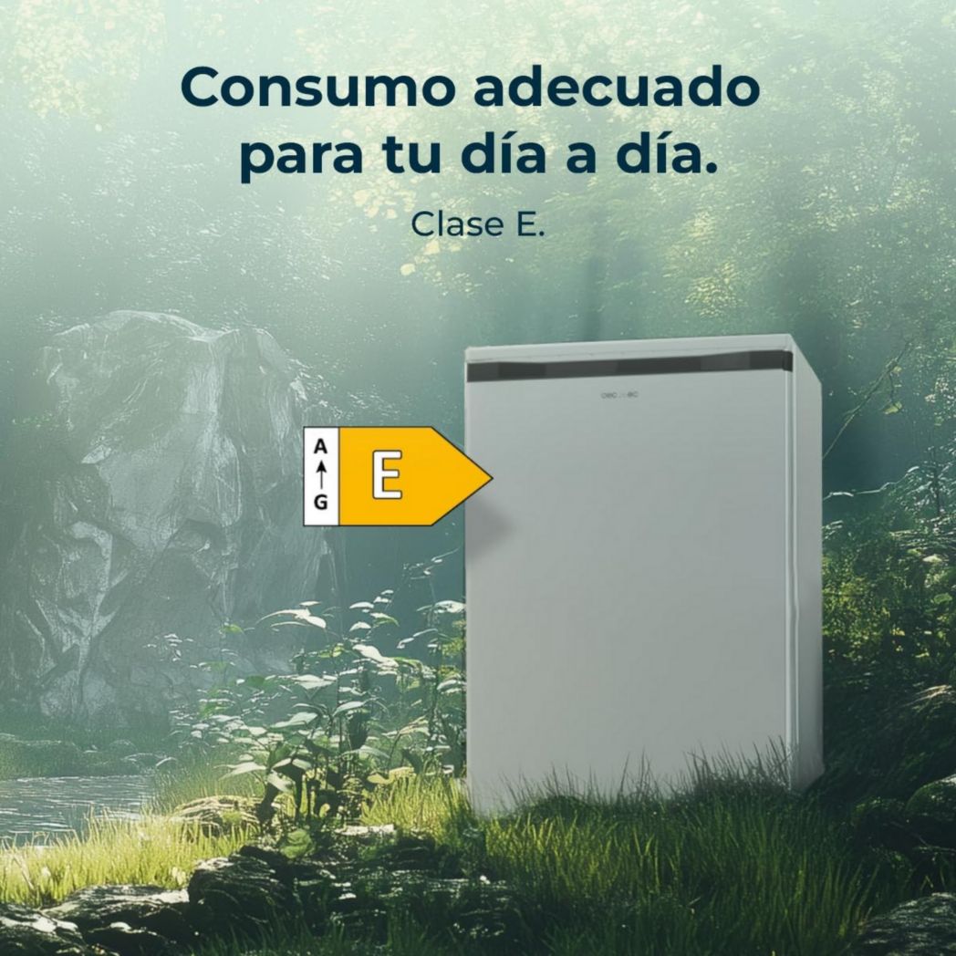 Congélateur vertical en acier inoxydable Cecotec Bolero CoolMarket TF 87 87 litres. Congélateur vertical en acier inoxydable de 83,6 cm de haut et 50,6 cm de large avec une grande capacité et une classe énergétique E.