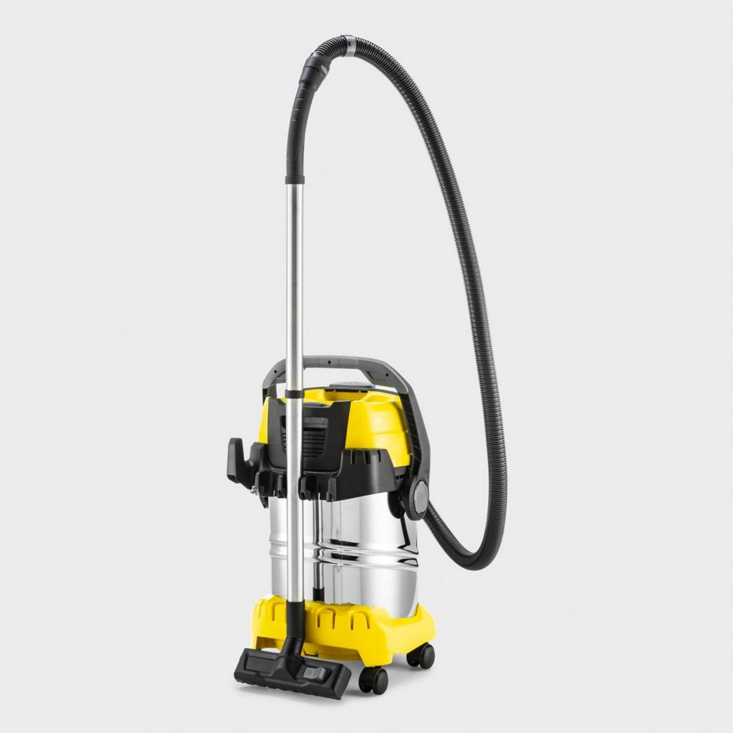 Aspirateur eau et poussière Kärcher WD 6 PS V-30/6/22/T, prise secteur, filtre plissé plat, fonction nettoyage, 1 300 W, réservoir : 30 l et bouchon de vidange, tuyau d'aspiration : 2,2 m
