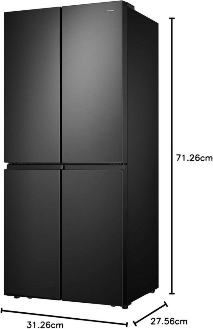 Réfrigérateur américain autonome Hisense RQ563N4SF2, 454 pi³, noir