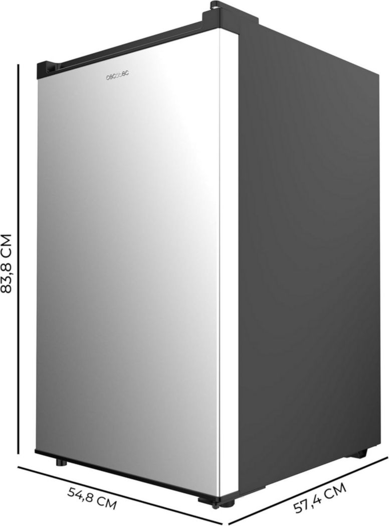 Congélateur vertical en acier inoxydable Cecotec Bolero CoolMarket TF 87 87 litres. Congélateur vertical en acier inoxydable de 83,6 cm de haut et 50,6 cm de large avec une grande capacité et une classe énergétique E.
