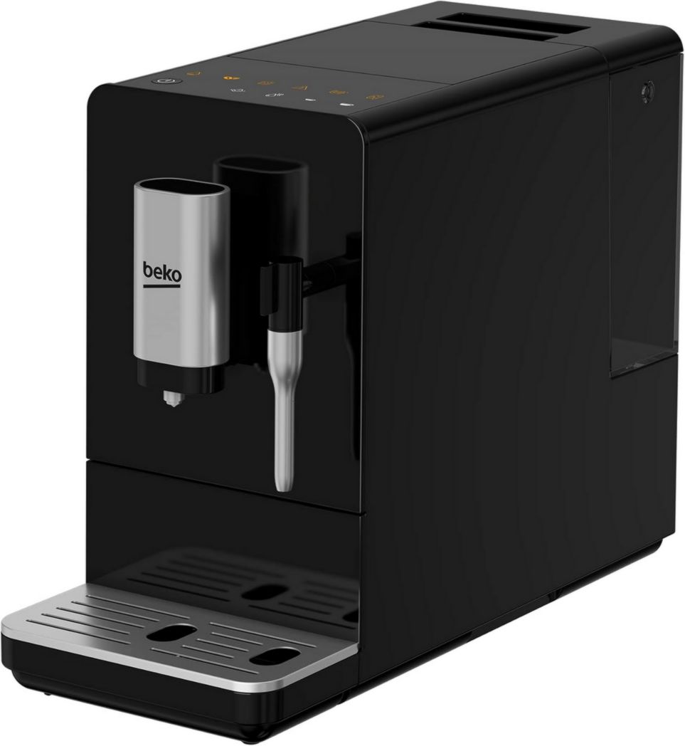 Beko - CEG3192B - Machine expresso automatique avec cappuccino intégré, moulin à café intégré, réservoir de 1,5 litre, pression de 19 bars - noir, 18,6 x 41 x h32 cm
