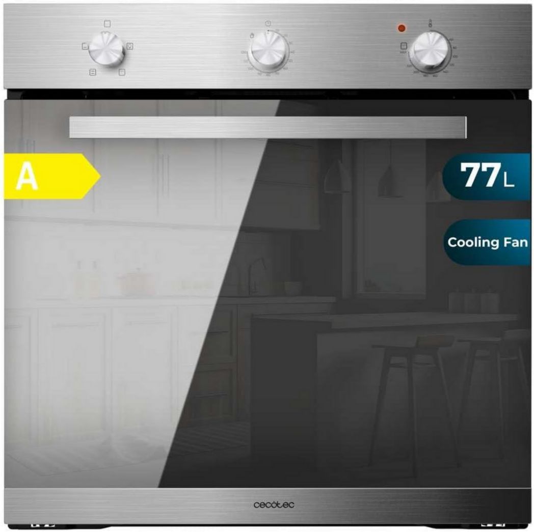 Four encastrable Cecotec Bolero Hexa C134500 Inox A 45 cm. 2600 W, capacité 56 L, basse consommation, 4 fonctions, minuterie, nettoyage vapeur, cuisson vapeur