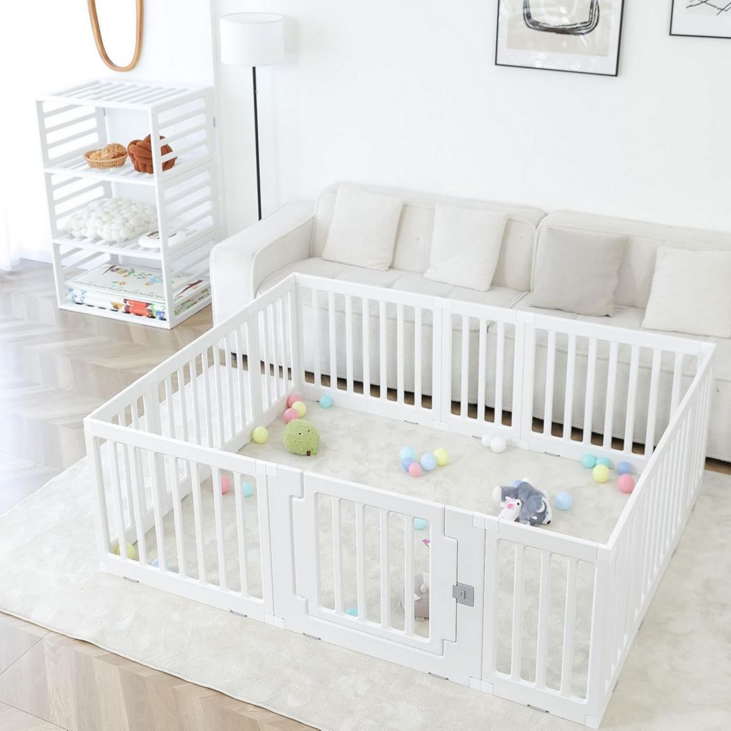 Parc bébé modulaire Gupamiga 150 x 180 cm, Parc enfant, Parc bébé, Blanc