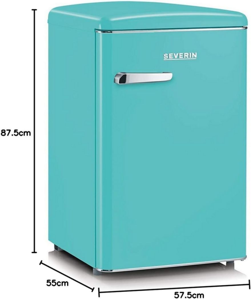 Réfrigérateur-congélateur SEVERIN, Pose libre, Longueur 55 cm, 108 L, Classe D, 110 kWh/an, 37 dB, Look rétro, Crème, RKS 8833