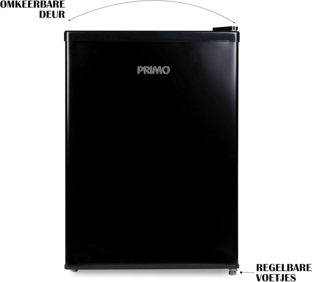 Réfrigérateur de table PRIMO PR155FR - 66 L - E - Pose libre - Noir