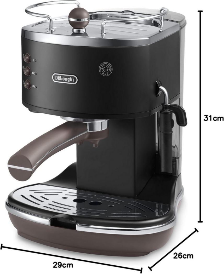 Machine à expresso De'Longhi ECOV311.BK, 1,4 L, noir/marron foncé