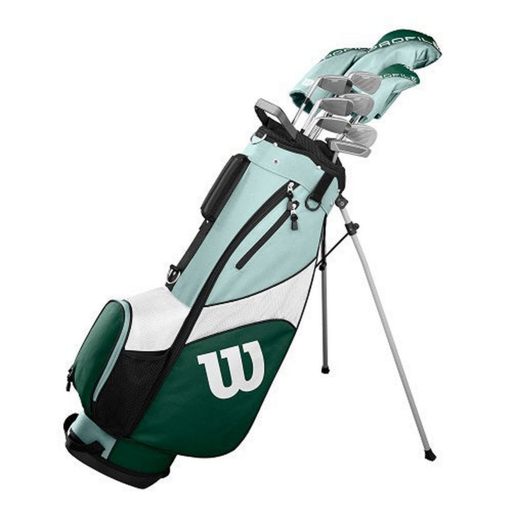 Ensemble complet de clubs de golf pour femmes Wilson Golf Profile SGI avec sac chariot