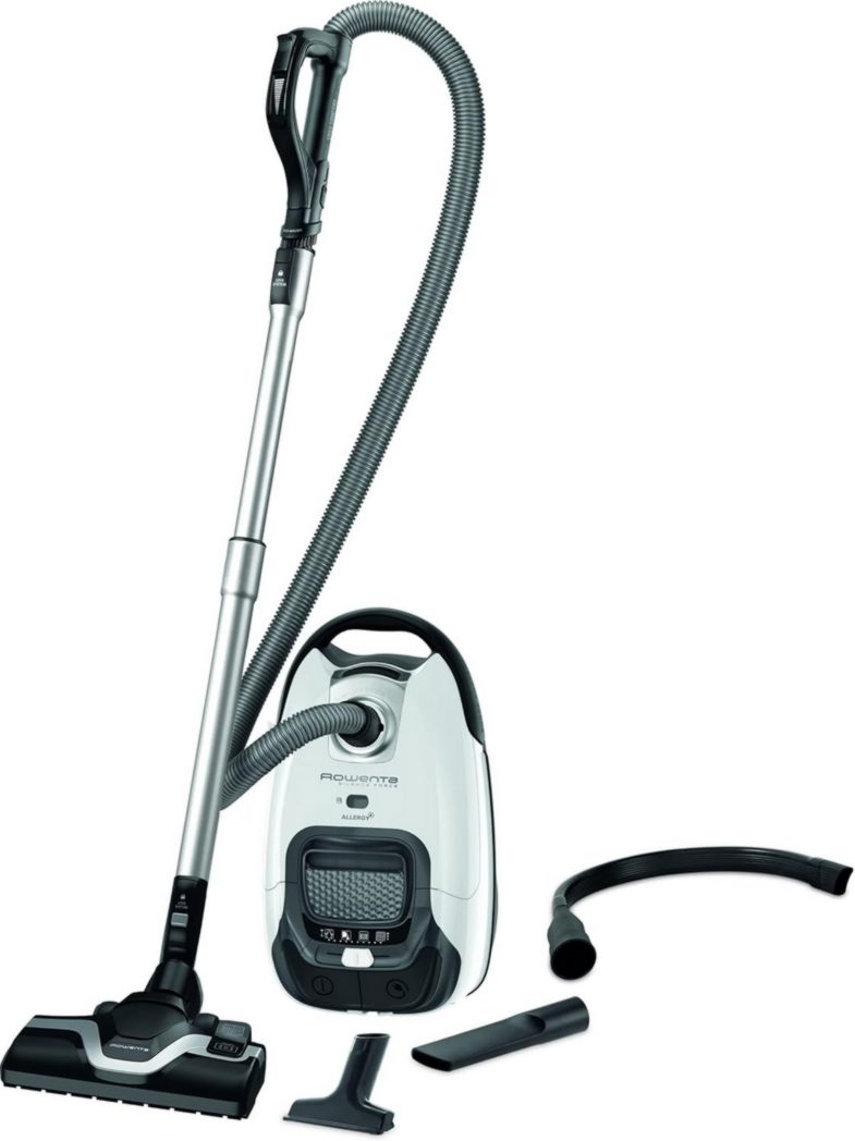 Aspirateur avec sac ROWENTA Silence Force Effitech, silencieux 57 dB(A), faible consommation, haute filtration, portée 12 m, fabriqué en France RO7451EA, bleu