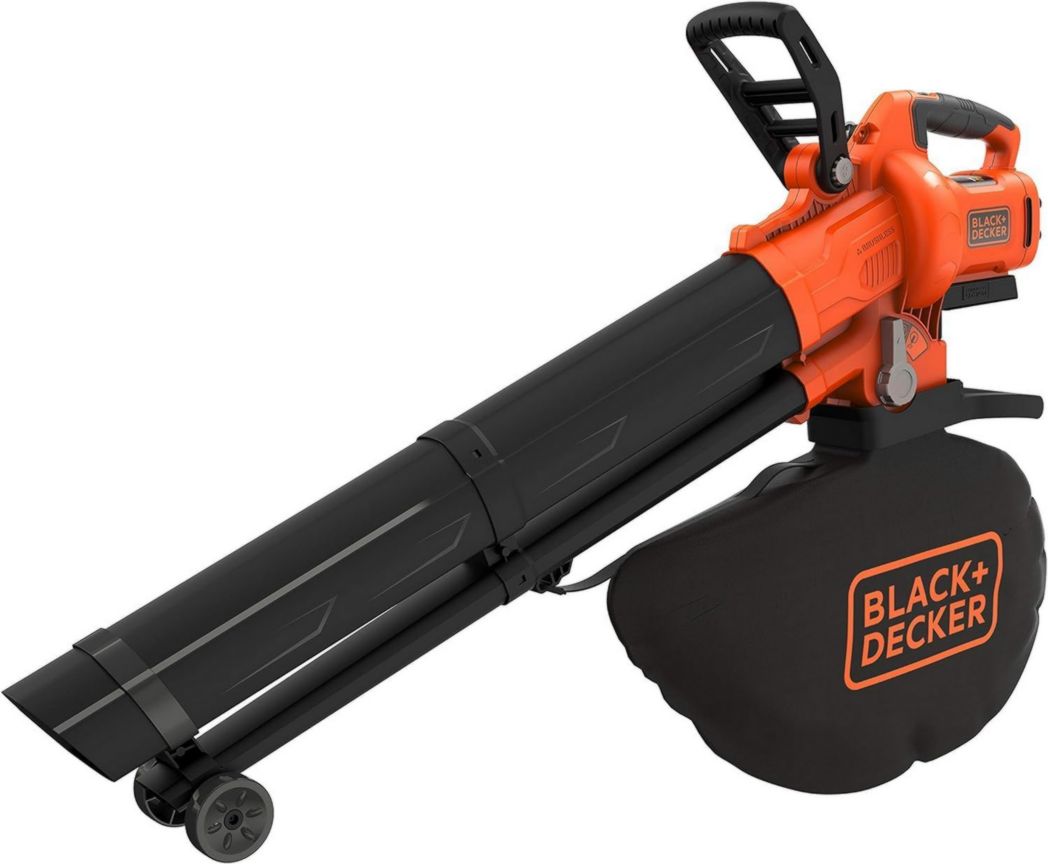 BLACK+DECKER - Souffleur, aspirateur et broyeur de feuilles sans fil 36 V - Livré avec un sac de 45 L - BCBLV36B-XJ